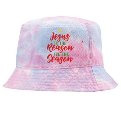 Christian Christmas Gift Jesus Is The Reason For The Season Gift Tie-Dyed Bucket Hat