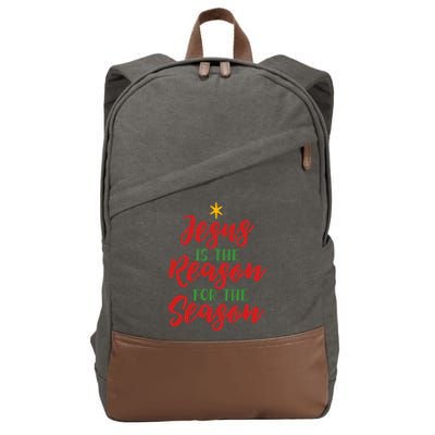 Christian Christmas Gift Jesus Is The Reason For The Season Gift Cotton Canvas Backpack