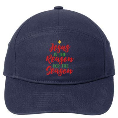 Christian Christmas Gift Jesus Is The Reason For The Season Gift 7-Panel Snapback Hat