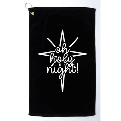 Cute Christmas Gift Oh Holy Night Carol Song For Mom Gift Platinum Collection Golf Towel