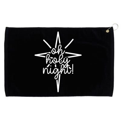 Cute Christmas Gift Oh Holy Night Carol Song For Mom Gift Grommeted Golf Towel