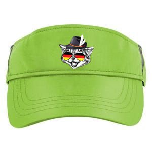 Cute Cat German Flag Oktoberfest Pride Germany Festival Adult Drive Performance Visor