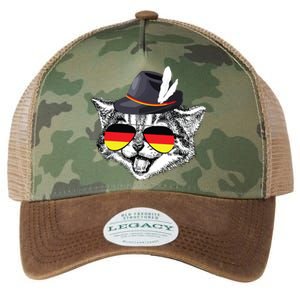 Cute Cat German Flag Oktoberfest Pride Germany Festival Legacy Tie Dye Trucker Hat