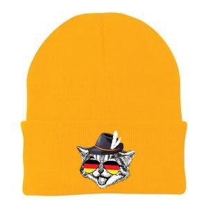 Cute Cat German Flag Oktoberfest Pride Germany Festival Knit Cap Winter Beanie