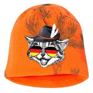 Cute Cat German Flag Oktoberfest Pride Germany Festival Kati - Camo Knit Beanie