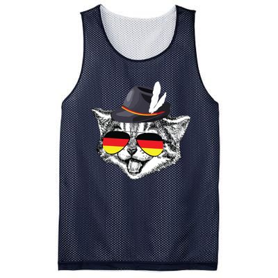 Cute Cat German Flag Oktoberfest Pride Germany Festival Mesh Reversible Basketball Jersey Tank