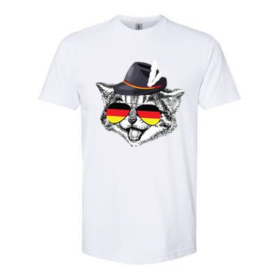 Cute Cat German Flag Oktoberfest Pride Germany Festival Softstyle® CVC T-Shirt