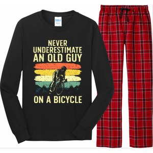 Cool Cycling Grandpa Bicycle Riding Cycle Racing Long Sleeve Pajama Set