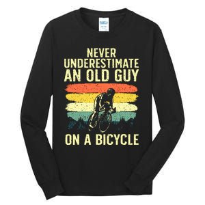 Cool Cycling Grandpa Bicycle Riding Cycle Racing Tall Long Sleeve T-Shirt