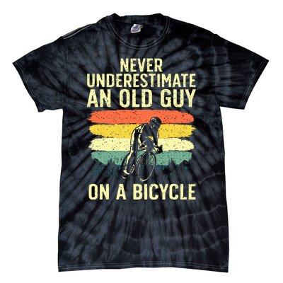 Cool Cycling Grandpa Bicycle Riding Cycle Racing Tie-Dye T-Shirt