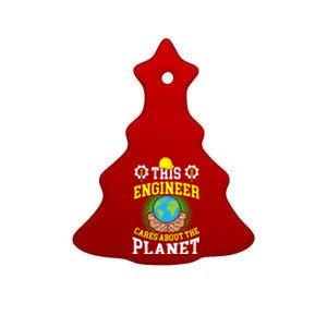 Climate Change Global Warming Environmental Engineer Premium Ceramic Tree Ornament