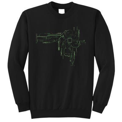 CPU Chip Gift Electrical Engineers Computer Circuit Board Tall Sweatshirt