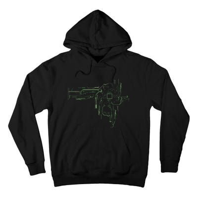 CPU Chip Gift Electrical Engineers Computer Circuit Board Tall Hoodie