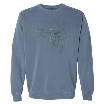 CPU Chip Gift Electrical Engineers Computer Circuit Board Garment-Dyed Sweatshirt