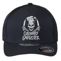 Chef Culinary Gangster Cook Skull Cooking Knife Flexfit Unipanel Trucker Cap