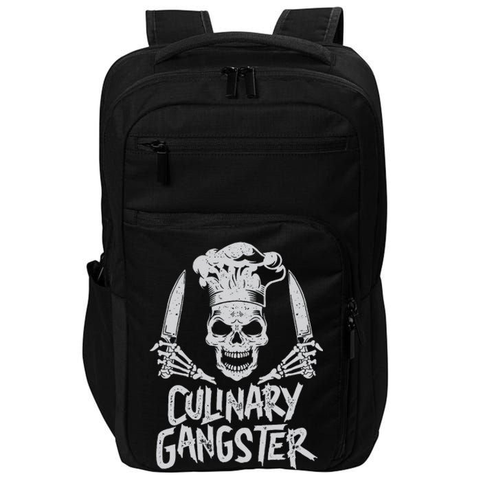 Chef Culinary Gangster Cook Skull Cooking Knife Impact Tech Backpack