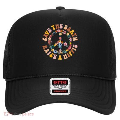 Climate Change Gift High Crown Mesh Back Trucker Hat