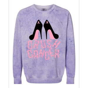 Crush Cancer Great Gift Colorblast Crewneck Sweatshirt