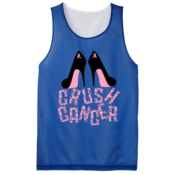 Crush Cancer Great Gift Mesh Reversible Basketball Jersey Tank