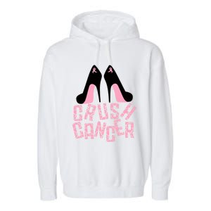 Crush Cancer Great Gift Garment-Dyed Fleece Hoodie