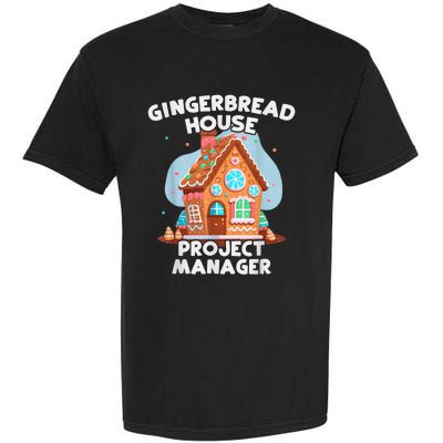 Cute Christmas Gingerbread House Project Manager Garment-Dyed Heavyweight T-Shirt