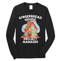 Cute Christmas Gingerbread House Project Manager Long Sleeve Shirt