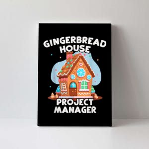 Cute Christmas Gingerbread House Project Manager Canvas