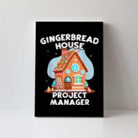 Cute Christmas Gingerbread House Project Manager Canvas