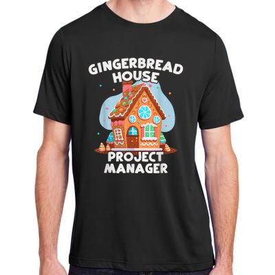 Cute Christmas Gingerbread House Project Manager Adult ChromaSoft Performance T-Shirt