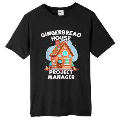 Cute Christmas Gingerbread House Project Manager Tall Fusion ChromaSoft Performance T-Shirt