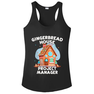 Cute Christmas Gingerbread House Project Manager Ladies PosiCharge Competitor Racerback Tank
