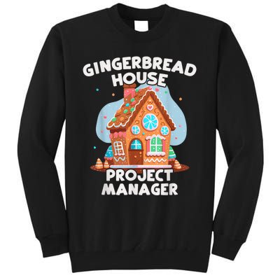 Cute Christmas Gingerbread House Project Manager Tall Sweatshirt