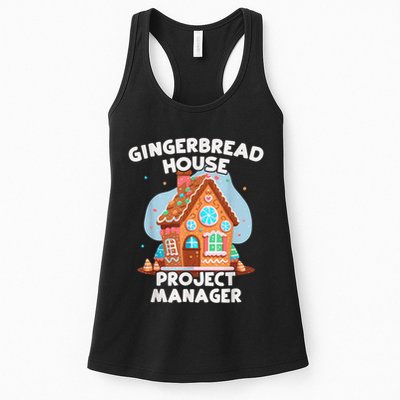 Cute Christmas Gingerbread House Project Manager Womens Tank Top