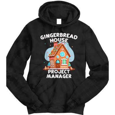 Cute Christmas Gingerbread House Project Manager Tie Dye Hoodie