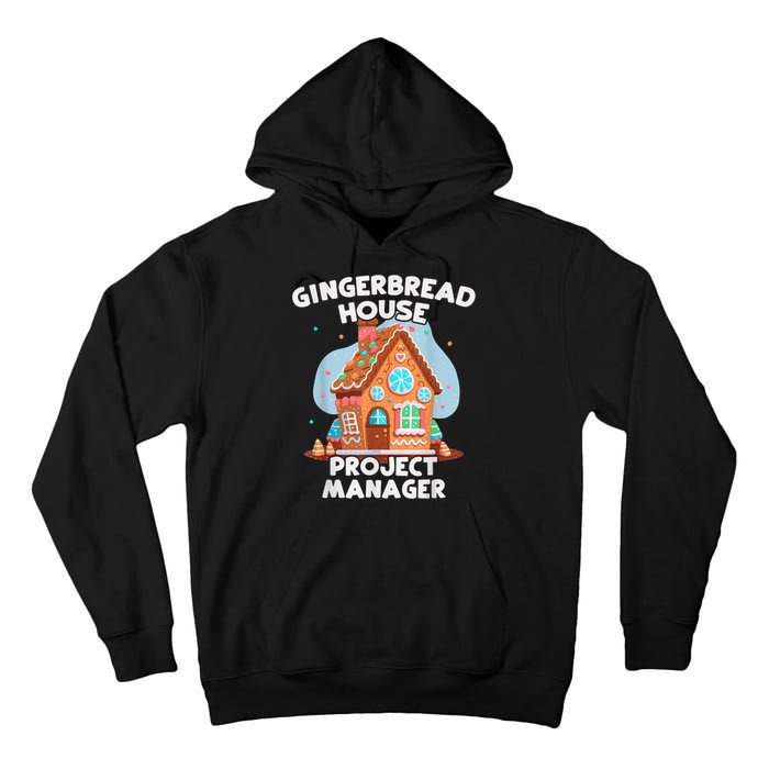 Cute Christmas Gingerbread House Project Manager Tall Hoodie