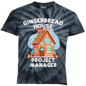 Cute Christmas Gingerbread House Project Manager Kids Tie-Dye T-Shirt