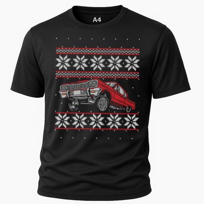Classic Car Guys Matching Ugly Christmas Old Car Enthusiasts Cooling Performance Crew T-Shirt