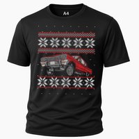 Classic Car Guys Matching Ugly Christmas Old Car Enthusiasts Cooling Performance Crew T-Shirt