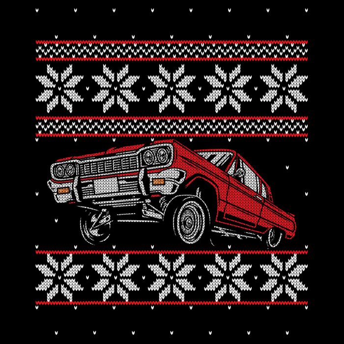 Classic Car Guys Matching Ugly Christmas Old Car Enthusiasts Cooling Performance Crew T-Shirt