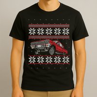 Classic Car Guys Matching Ugly Christmas Old Car Enthusiasts T-Shirt