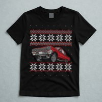 Classic Car Guys Matching Ugly Christmas Old Car Enthusiasts T-Shirt