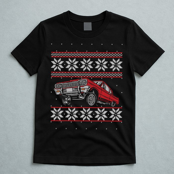 Classic Car Guys Matching Ugly Christmas Old Car Enthusiasts T-Shirt