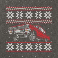 Classic Car Guys Matching Ugly Christmas Old Car Enthusiasts Cotton Canvas Backpack