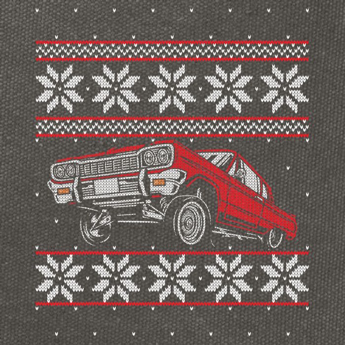 Classic Car Guys Matching Ugly Christmas Old Car Enthusiasts Cotton Canvas Backpack