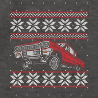 Classic Car Guys Matching Ugly Christmas Old Car Enthusiasts Vector Backpack
