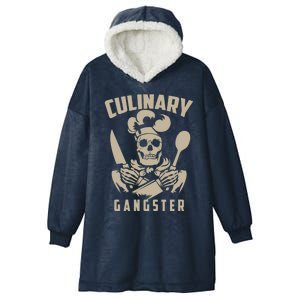 Cool Culinary Gangster Gift For Pro Cooking Master Cute Gift Hooded Wearable Blanket