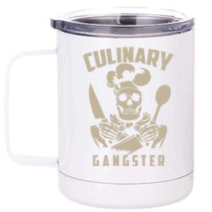 Cool Culinary Gangster Gift For Pro Cooking Master Cute Gift 12 oz Stainless Steel Tumbler Cup