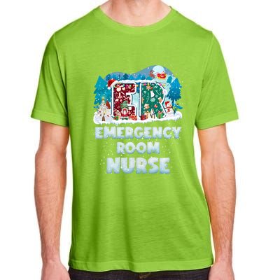 Cute Christmas Gnome Nursing Pajama Christmas Nurse Er Gift Adult ChromaSoft Performance T-Shirt