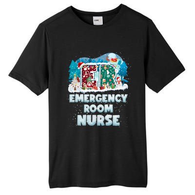 Cute Christmas Gnome Nursing Pajama Christmas Nurse Er Gift Tall Fusion ChromaSoft Performance T-Shirt