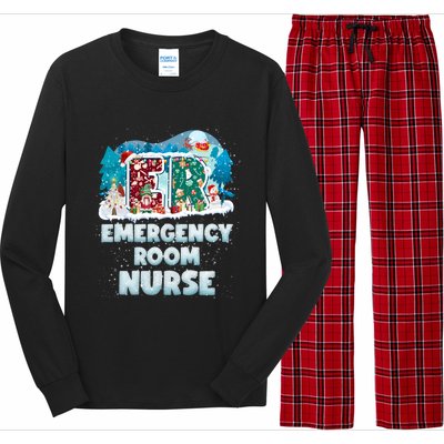 Cute Christmas Gnome Nursing Pajama Christmas Nurse Er Gift Long Sleeve Pajama Set